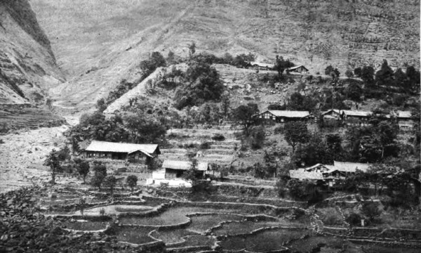 A GROUP OF SZECHUAN FARMHOUSES